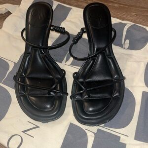 Oncept Chic Black Strappy Heels